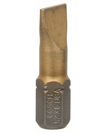 Bosch Schrauberbit Max Grip, S 1,2 x 8,0, 25 mm, 10er-Pack