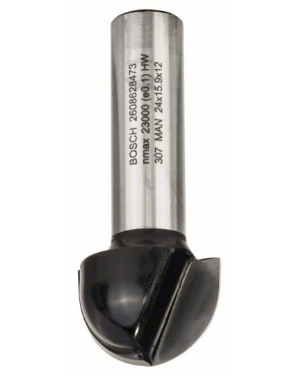 Bosch Hohlkehlfräser, 12 mm, R1 12 mm, D 24 mm, L 15,9 mm, G 57 mm