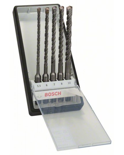 Bosch Hammerbohrer-Robust Line-Set, SDS-plus-5, 5-teilig, 5,5 - 10 mm