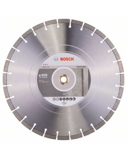 Bosch Diamanttrennscheibe Expert for Concrete, 400 x 20,00/25,40 x 3,2 x 12 mm