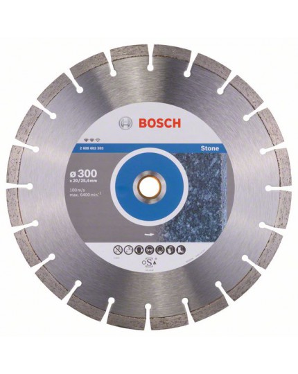 Bosch Diamanttrennscheibe Expert for Stone, 300 x 20,00/25,40 x 2,8 x 12 mm