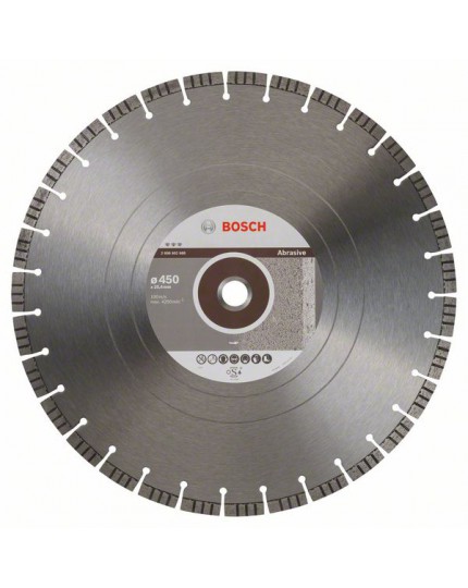 Bosch Diamanttrennscheibe Best for Abrasive, 450 x 25,40 x 3,6 x 12 mm