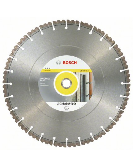 Bosch Diamanttrennscheibe Best for Universal, 400 x 25,40 x 3,3 x 15 mm