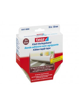 Tesa Klett-Verlegeband 10m:50mm weiss 56187