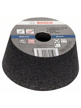 Bosch Schleiftopf, konisch-Stein/Beton 90 mm, 110 mm, 55 mm, 24