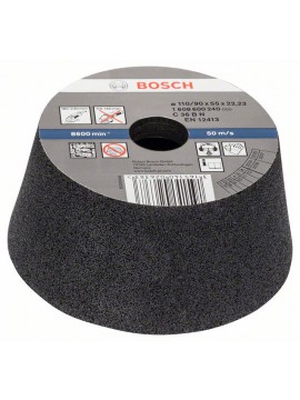 Bosch Schleiftopf, konisch-Stein/Beton 90 mm, 110 mm, 55 mm, 36