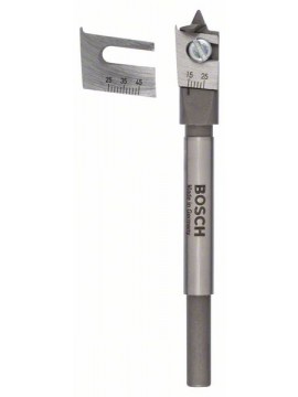 Bosch Flachfräsbohrer, verstellbar, Sechskant 15 - 45 mm, 25 - 45 mm, 120 mm