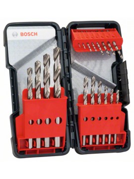 Bosch Metallbohrer-Set HSS-G, Toughbox, 18-teilig, DIN 338, 135°