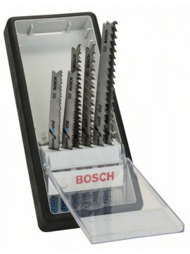 Bosch Stichsägeblatt-Set Robust Line Progressor, T-Schaft, 6-teilig