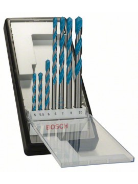 Bosch Mehrzweckbohrer-Robust Line-Set CYL-9 Multi Construction, 7-teilig, 5 - 10 mm