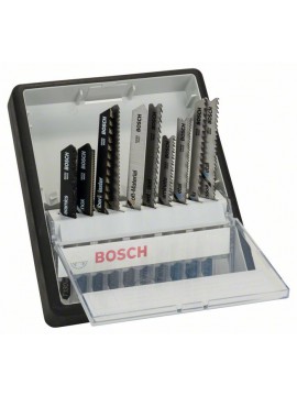 Bosch Stichsägeblatt-Set Robust Line Top Expert, T-Schaft, 10-teilig