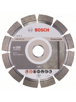 Bosch Diamanttrennscheibe Expert for Concrete, 150 x 22,23 x 2,4 x 12 mm
