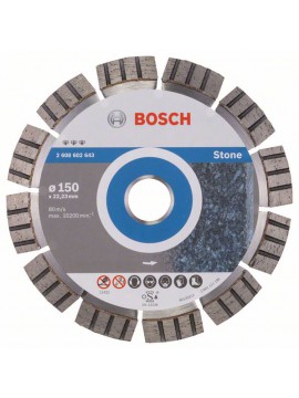 Bosch Diamanttrennscheibe Best for Stone, 150 x 22,23 x 2,4 x 12 mm