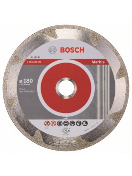 Bosch Diamanttrennscheibe Best for Marble, 180 x 22,23 x 2,2 x 3 mm