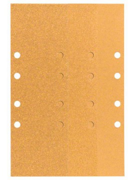 Bosch Schleifblatt C470, 93 x 230 mm, 60, 80, 120, 8 Löcher, gespannt, 10er-Pack