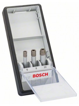Bosch Diamanttrockenbohrer-Set Robust Line Easy Dry Best for Ceramic, 3-teilig, DIY
