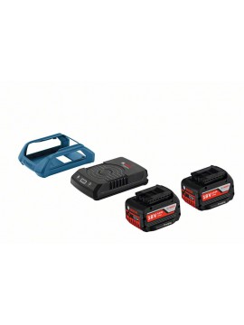 Bosch Akku Starter-Set: 2 x GBA 18Volt, 4,0 Ah W und GAL 1830 W Wireless Charging