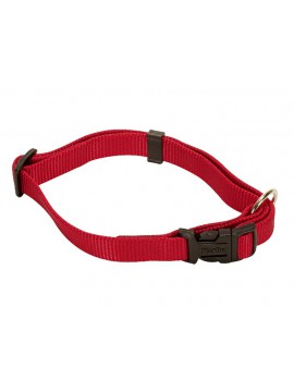 Josty Hundehalsband mit Klickverschl rot, 30-45cm,