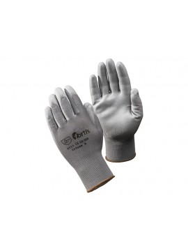 Fortis Handschuh Fitter,PU/Nylon, GR. 9, grau