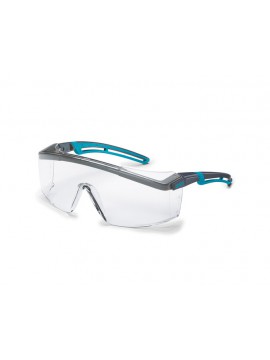 Uvex Schutzbrille farblos, UV400 astrospec 2.0, anthrazit/blau