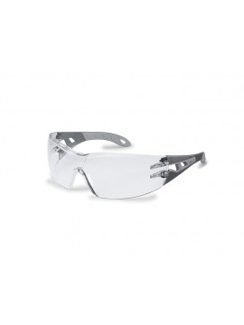 Uvex Schutzbrille farblos, UV400 pheos s, anthrazit/grau