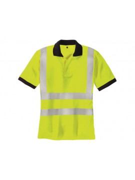 Fortis Warnschutz Polo-Shirt Sylt gelb, Gr. S