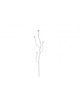 Siena T&T Orchideenstab rosa wellenförmig, mit Kugeln